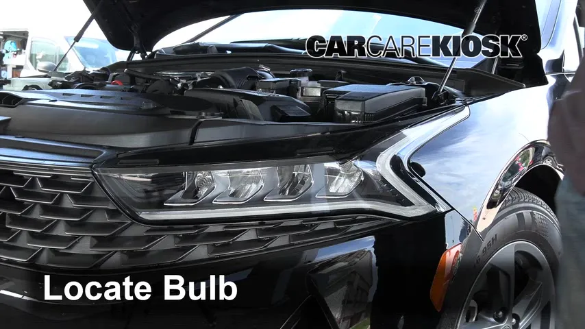 2021 Kia K5 EX 1.6L 4 Cyl. Turbo Éclairage Feux de croisement (remplacer l'ampoule)